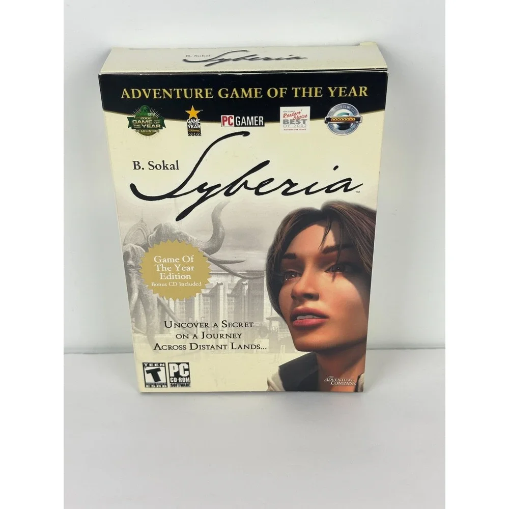B. Sokal Syberia CD-ROM The Adventure Company Microids PC Game Complete